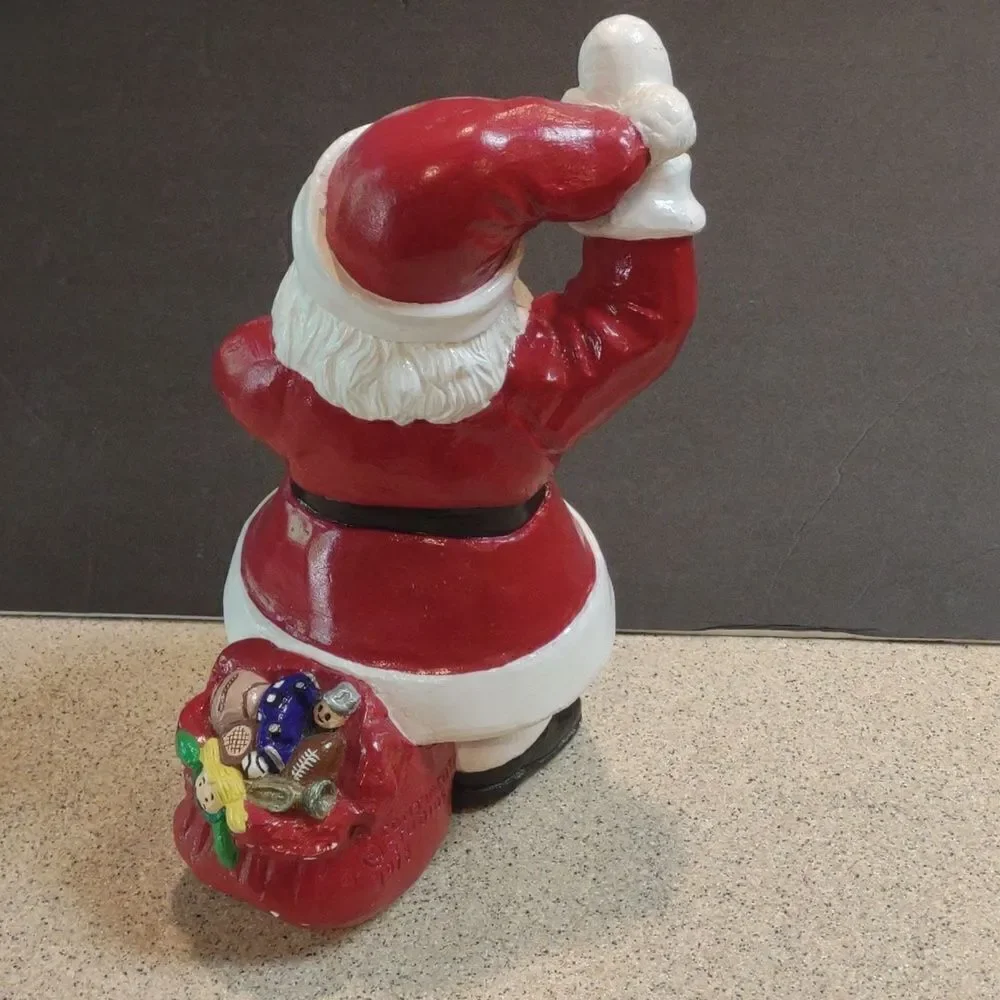 Vintage Santa Ceramic Door Stop Figure.   Ch1D